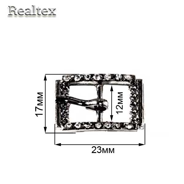 Пряжка металлическая CKB 3230 цв.черный никель