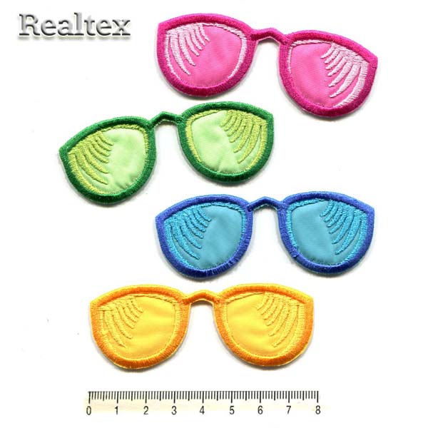 Термоаппликации 7400 "Очки-ресницы" цв.мультиколор