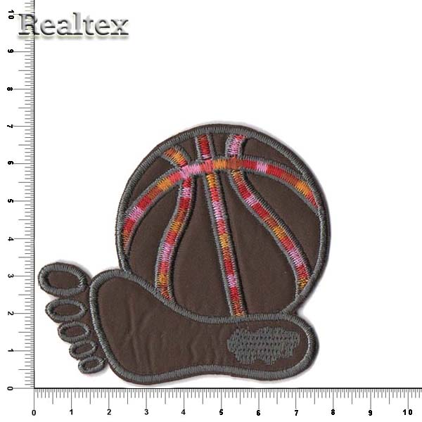 Термоаппликации 15335 "Ступня" цв.коричневый