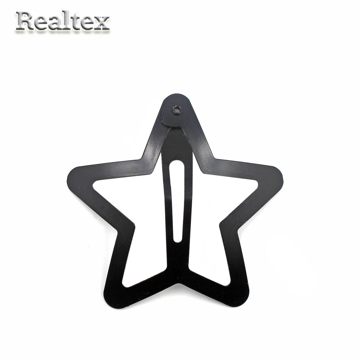 Заготовка для заколок "Реалтекс" Звездочка 50мм (25шт) цв.черный