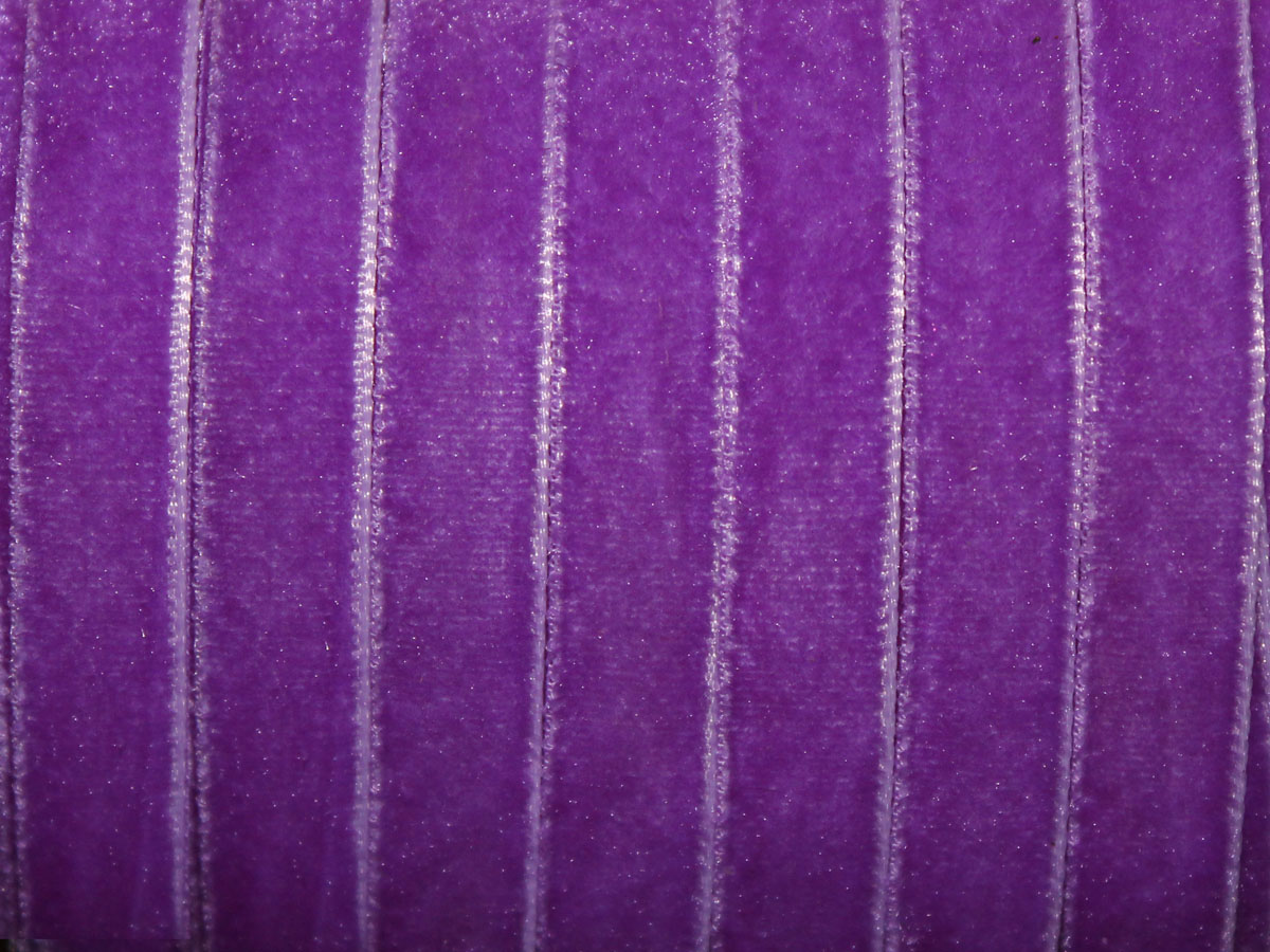 Лента бархатная УТ 10мм цв.8555 фиолетовый
