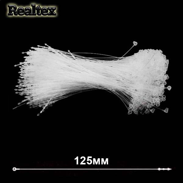 Этикетодержатели  Realtex петля 125мм цв.белый