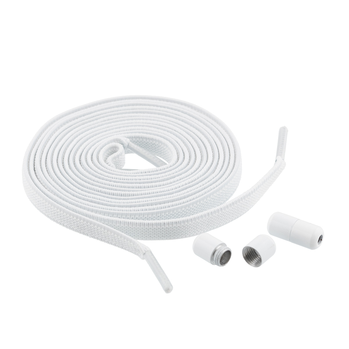 Шнурки эластичные с застёжкой GBG-06 6мм цв.2 белый