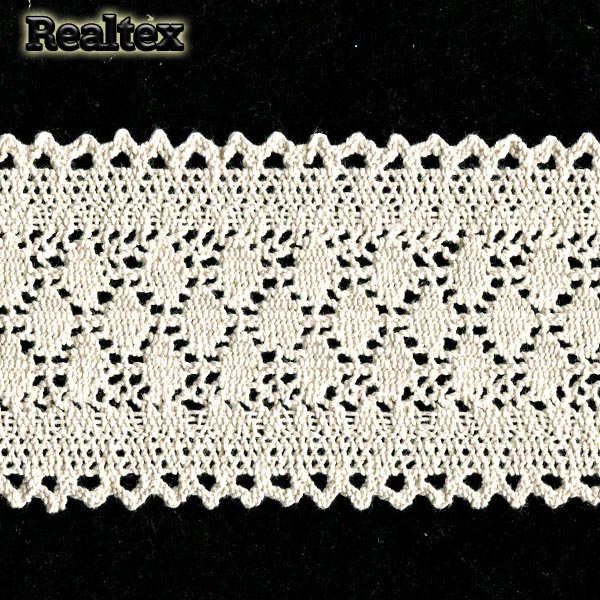 Кружево вязаное  85мм 85.01.121 (25м) цв.03 суровый