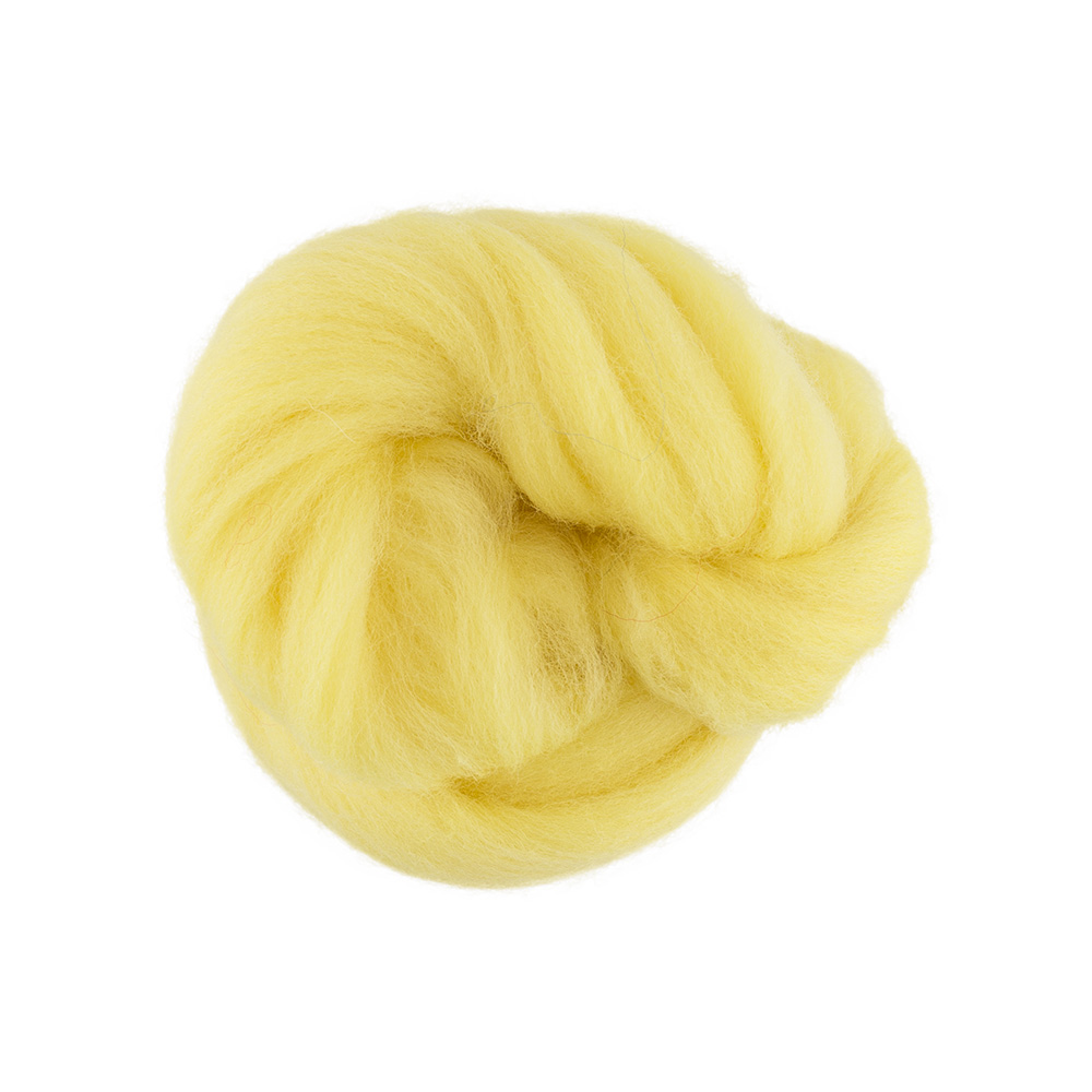 Шерсть для валяния TFS-050 полутонкая (50гр) цв.1340 лимон