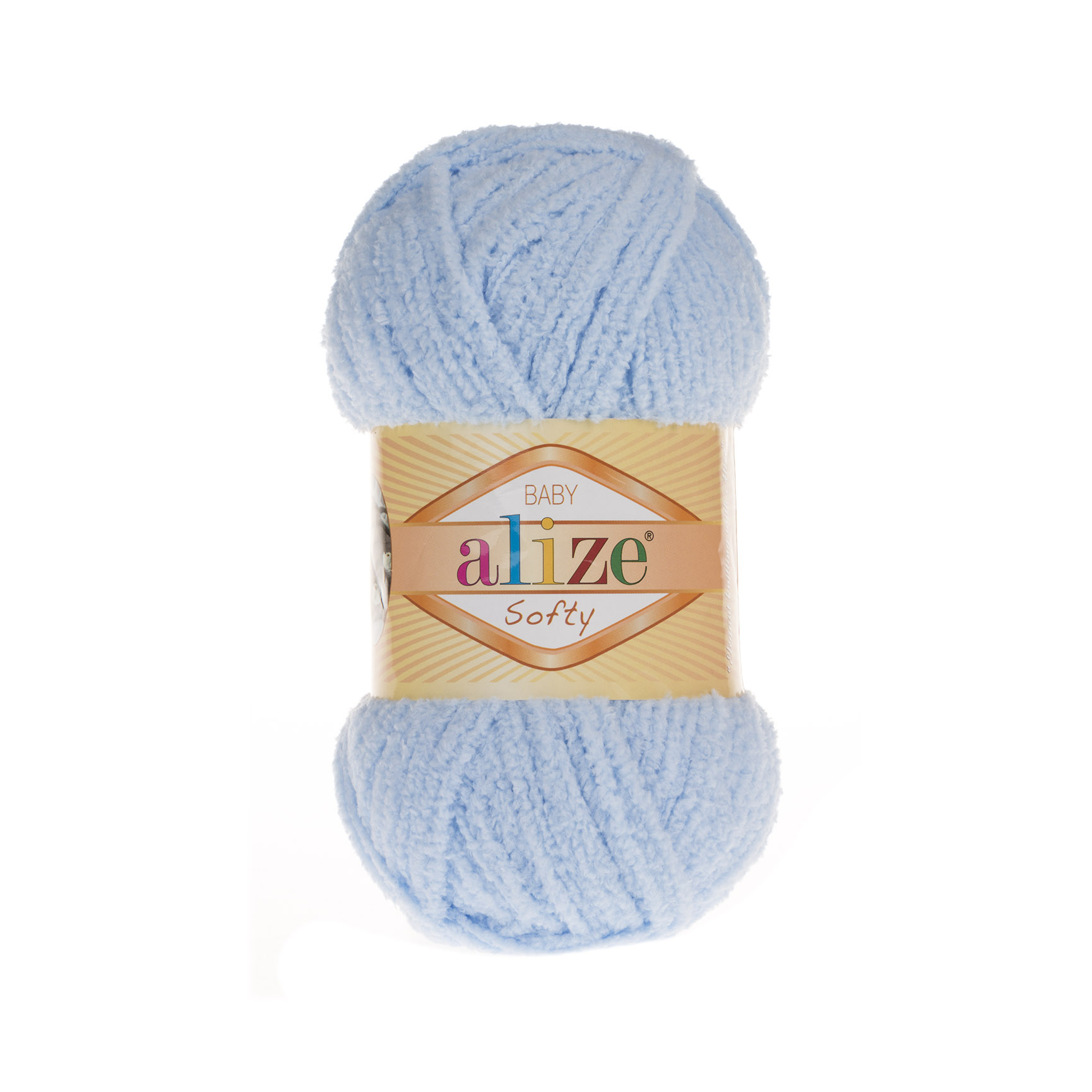 Пряжа Alize "Softy baby" (50гр) цв.183 голубой