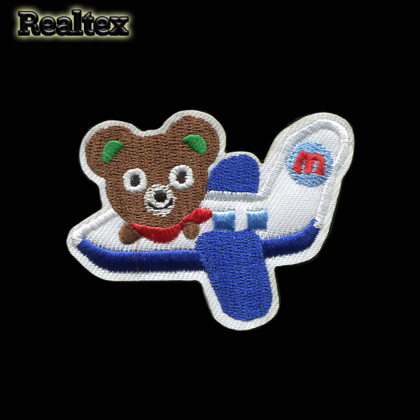  Термоаппликации детские Реалтекс R-2954 "Медведь в самолете" 