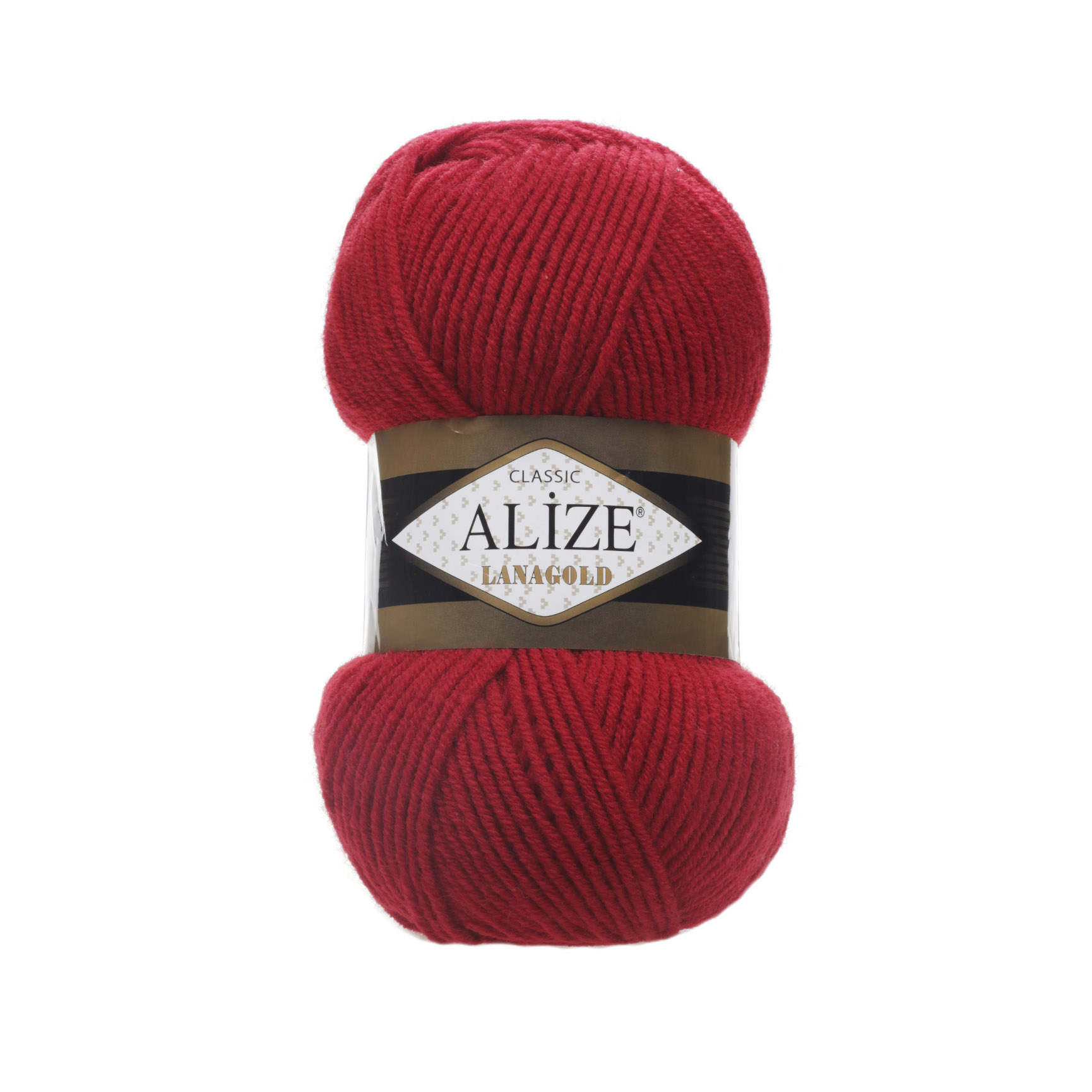 Пряжа Alize "Lana Gold" (0,5кг) цв.056 красный