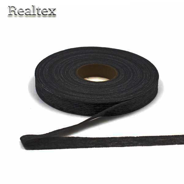 Лента нитепрошивная клеевая по долевой 4720B 20мм цв.чёрный