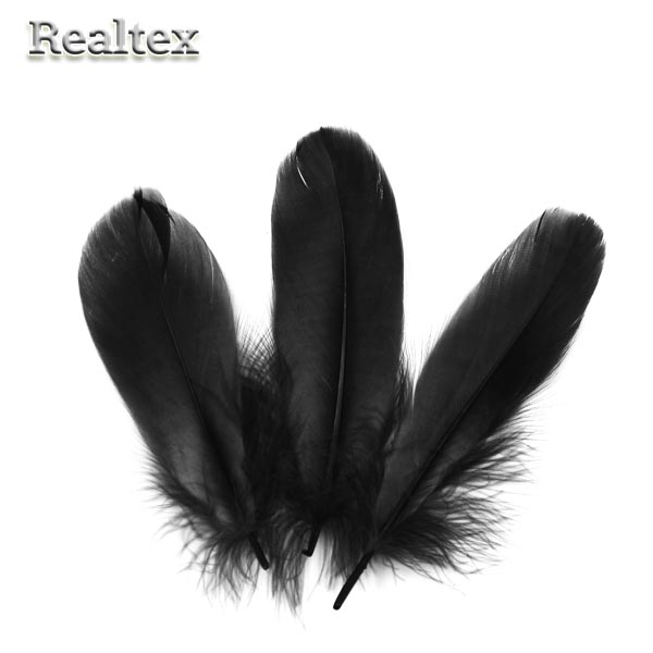 Перо Реалтекс Гусиное 13-18 см цв.черный