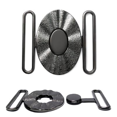 Пряжка металлическая ГНТ 7858 40мм цв.чёрный никель