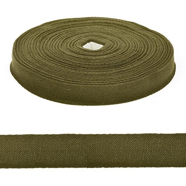 Тесьма киперная 30мм ЛКЭ (30ХХ-50) 1,9гр/см х/б цв.хаки