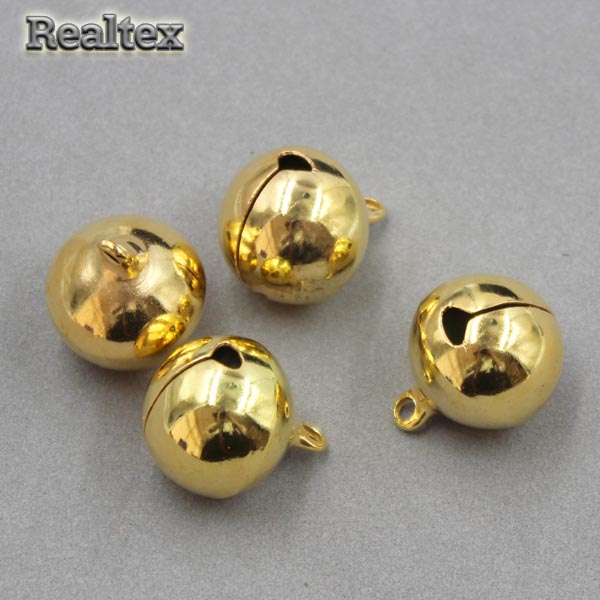 Бубенчики Realtex Premium металлические 20мм цв.золото