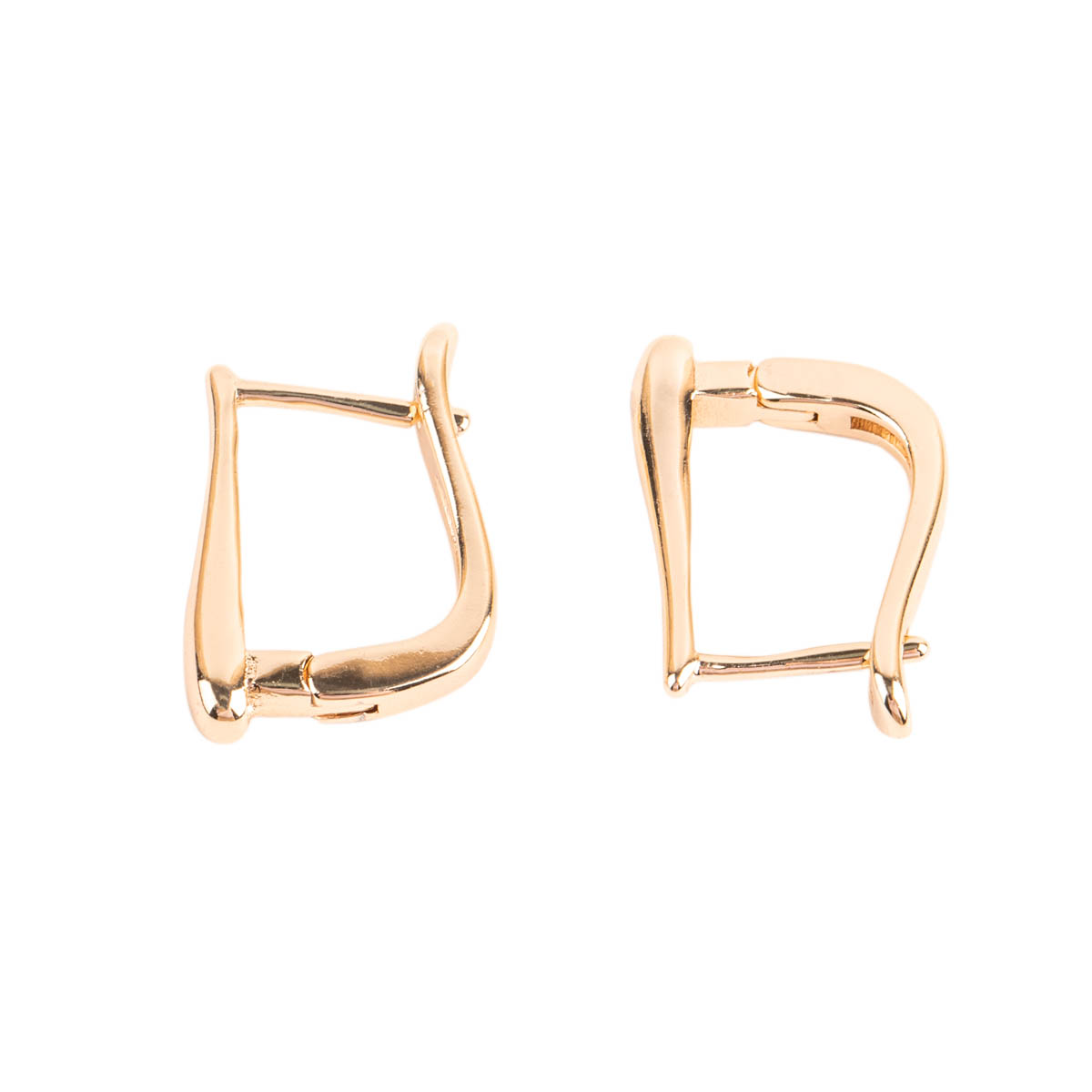 Швензы для серег "Zlatka" FMK-H15 английский замок (2шт) цв.02 золото