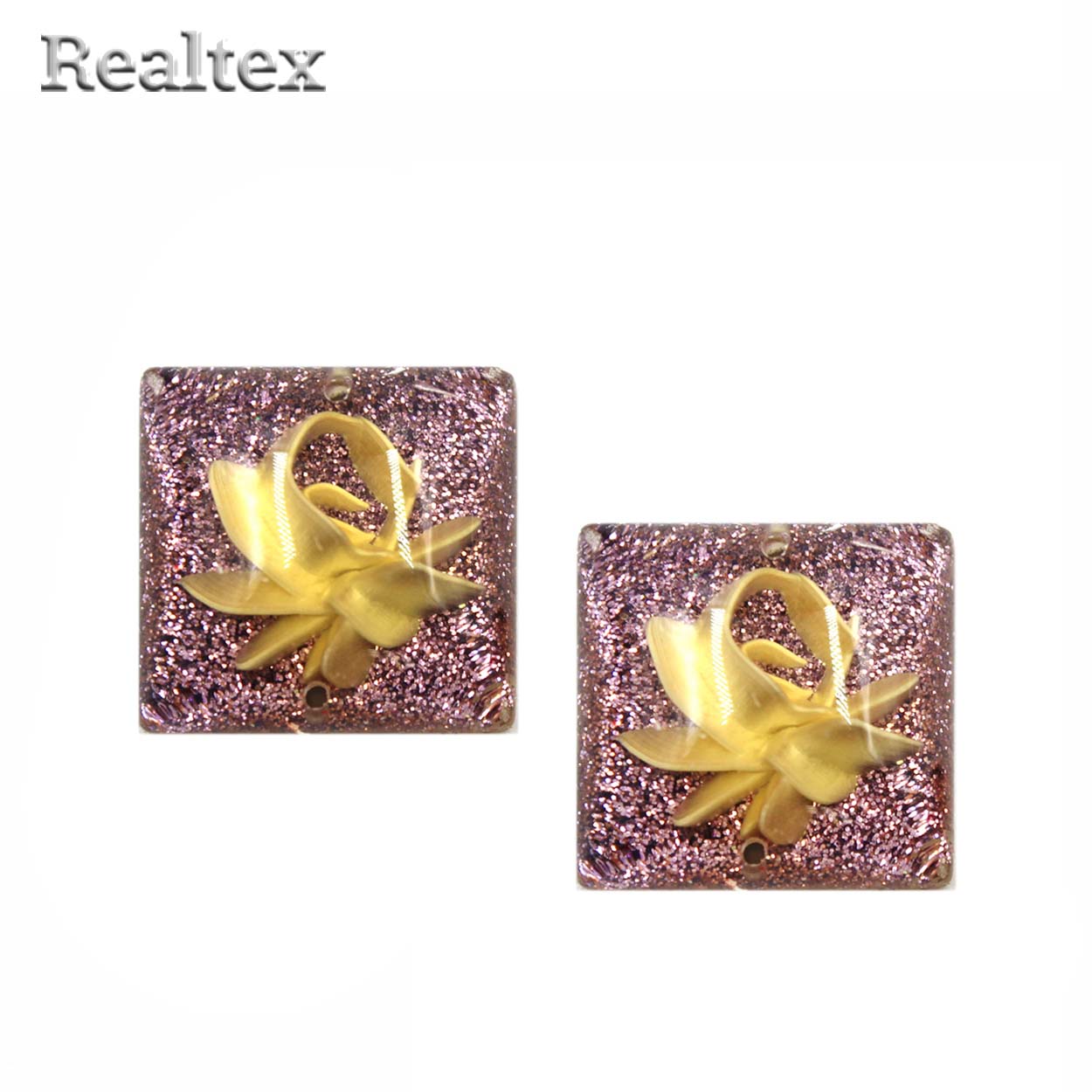 Стразы пластиковые пришивные AB-6 малые цв.сиреневый