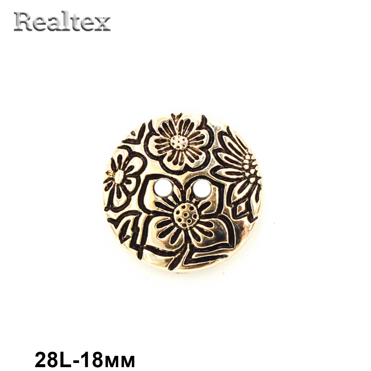 Пуговицы LA 1366 28L (72шт) цв.AG 