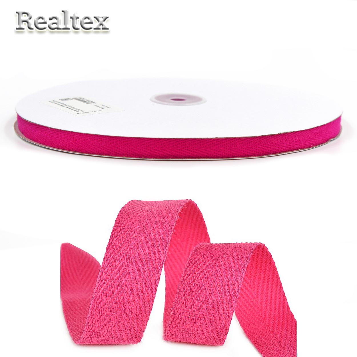 Тесьма киперная 10мм TBY.CT10145 2.5г/м цв.F145 фуксия