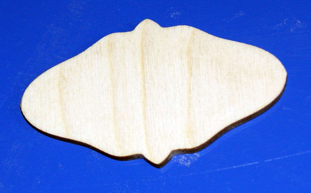 Заготовка для декорирования деревянная Табличка №8 8см