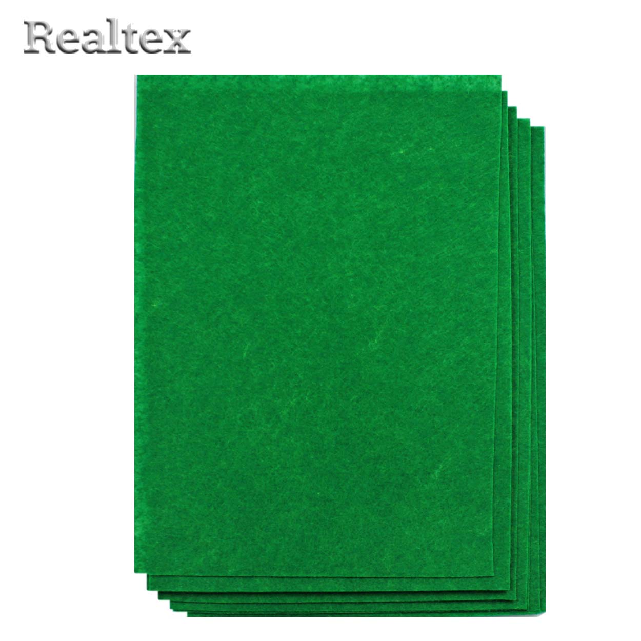 Фетр листовой средней жесткости Realtex 1мм 20*30см цв.18 зеленый
