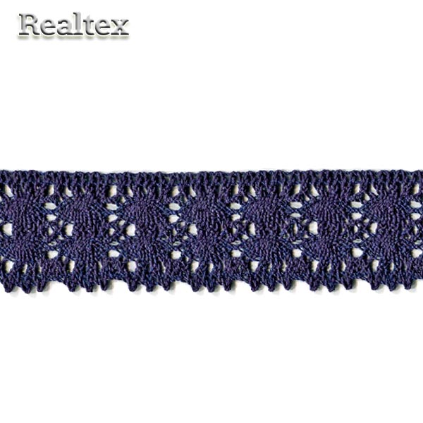 Кружево вязаное  50мм 50.01.112 цв.24 темно-синий