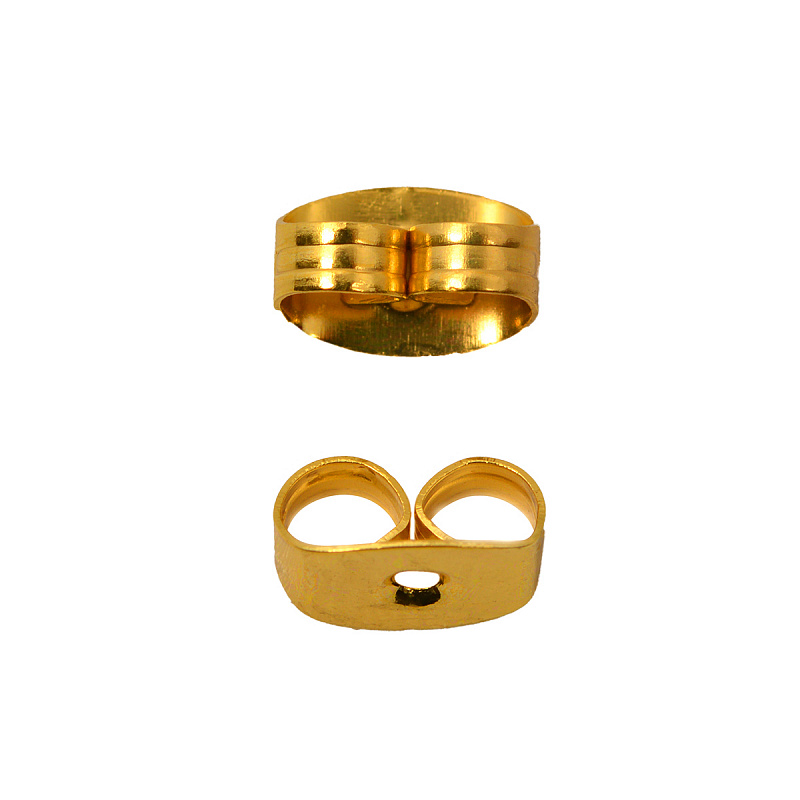 Фиксатор для серег MH.111937-1 6*4мм (100шт) цв.золото