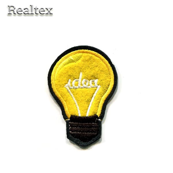 Термоаппликации Realtex RT-053 "Лампочка" цв.желтый