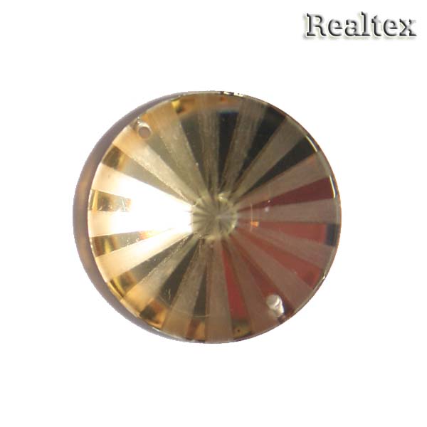 Стразы пластиковые пришивные AB-8 большие цв.св.желтый 