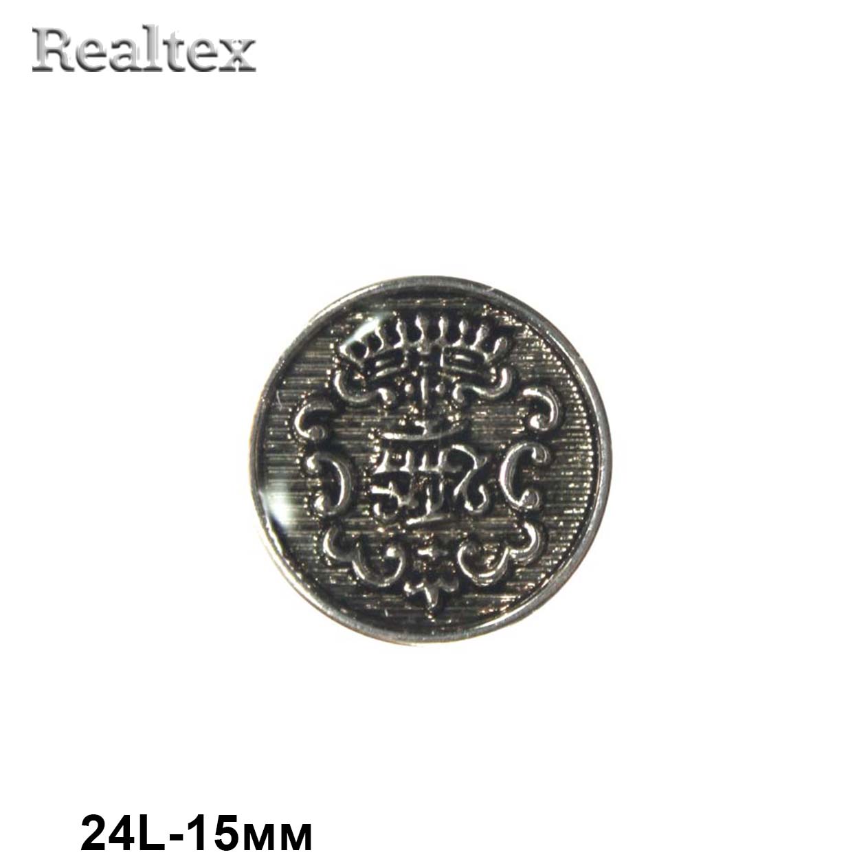 Пуговицы LA X-34 24L (72шт) цв.Pewter