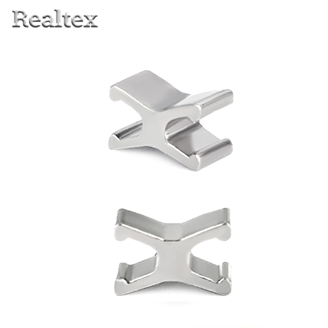 Ограничитель Realtex нижний для молний металл. Т.5 (100шт) цв.никель 