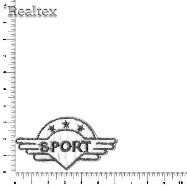 Термоаппликации 2751 "Sport" цв.белый