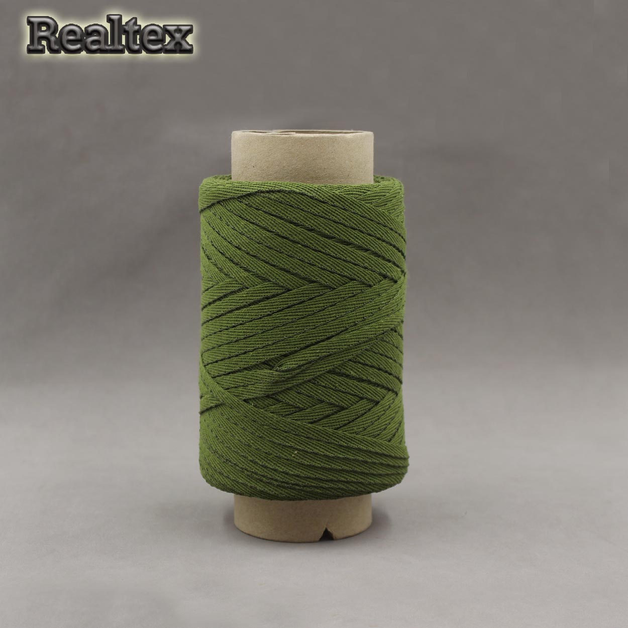 Тесьма киперная  5мм ЛКЭ (5ХХ-100) 1,9гр/см х/б цв.хаки