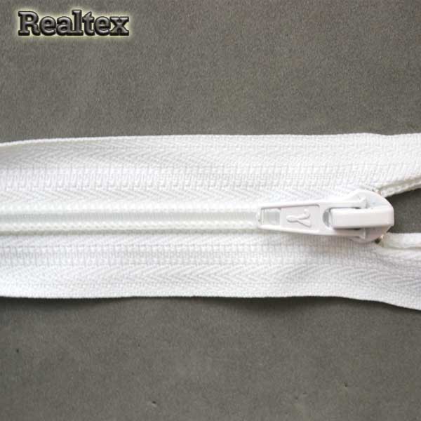 Молния обувная G007A Т.7 40см неразьемная цв.белый