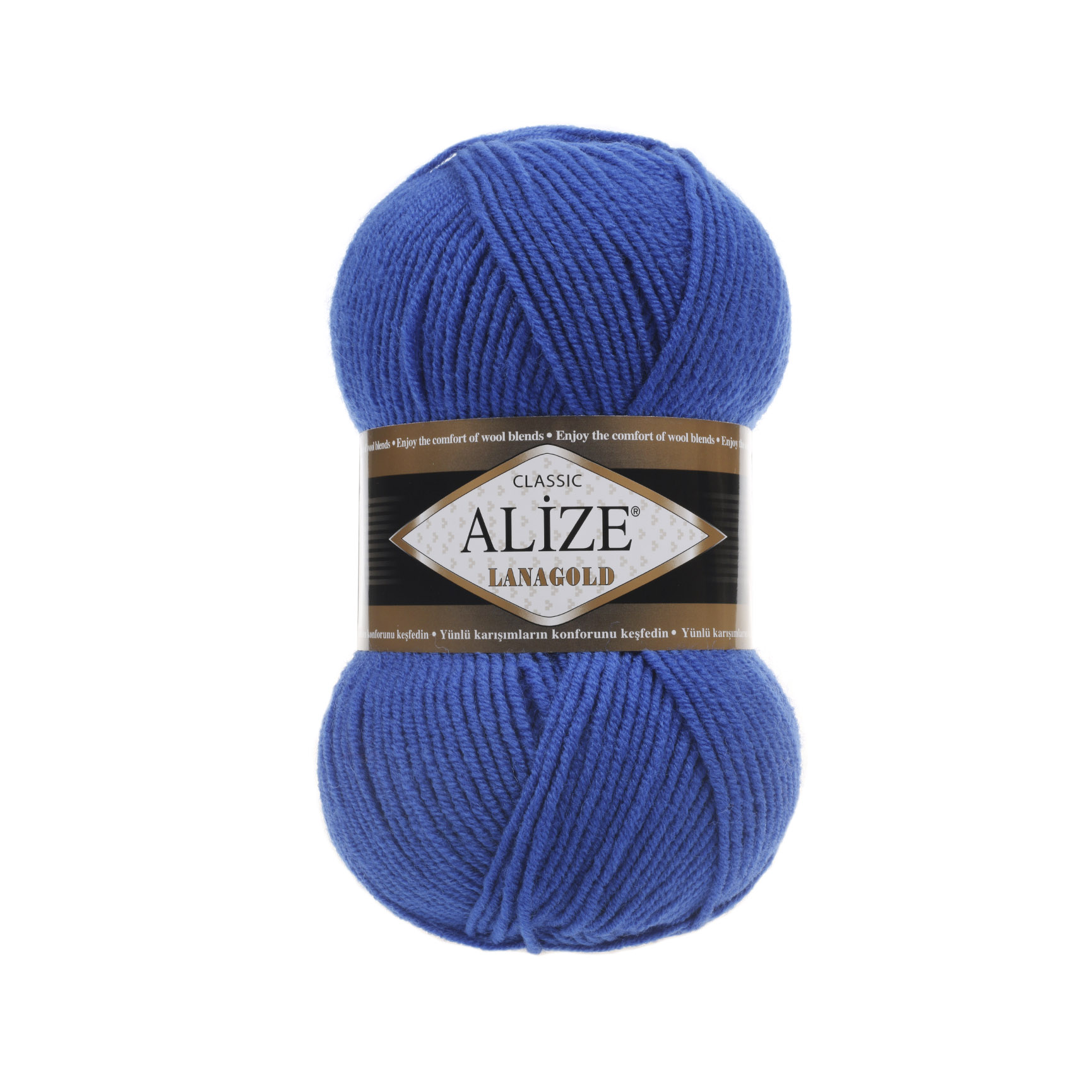 Пряжа Alize "Lana Gold" (100гр) цв.141 василек 