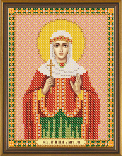 Рисунок на канве для бисера НС 5128 "Св.Мч.Лариса Гофтская" 