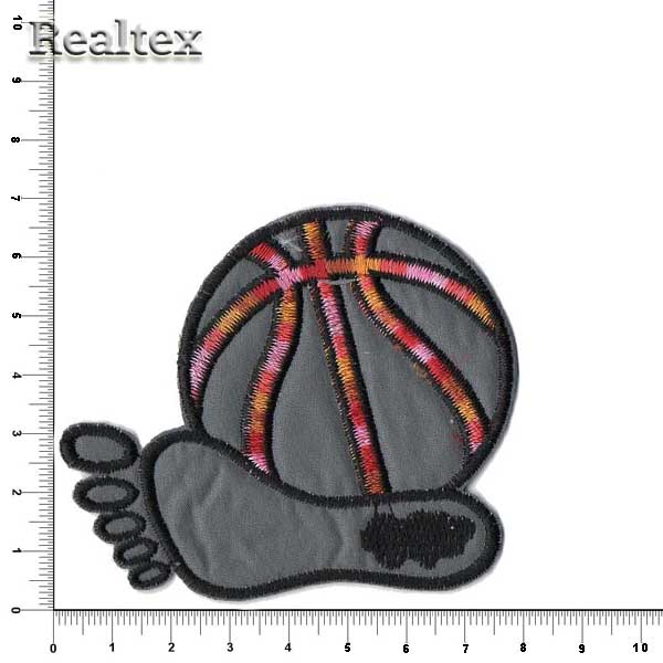 Термоаппликации 15335 "Ступня" цв.серый