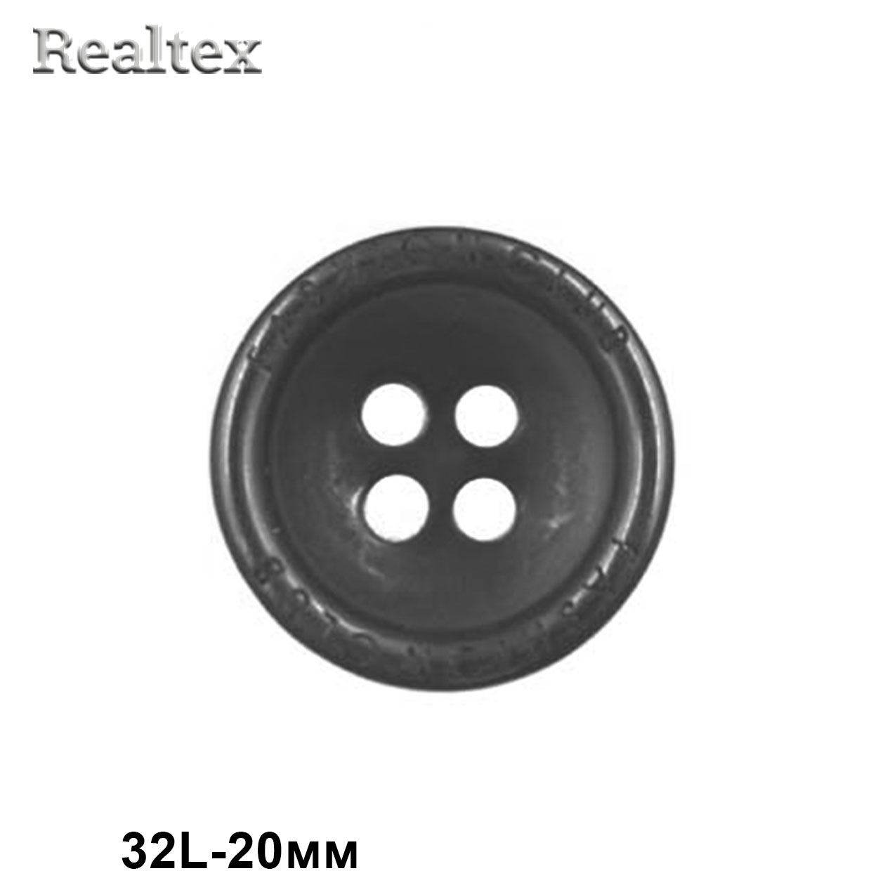 Пуговицы CN A083 32L (72шт) цв.Blk-200