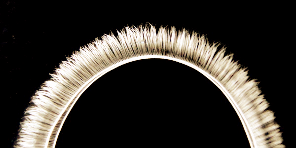 Ресницы для кукол 10мм 23728 L=19,5см цв.молочный