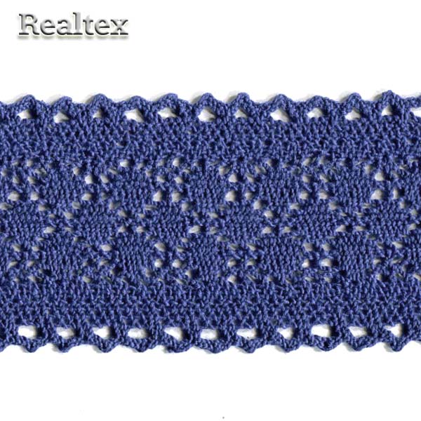 Кружево вязаное  60мм 60.01.153 (25м) цв.24 темно-синий