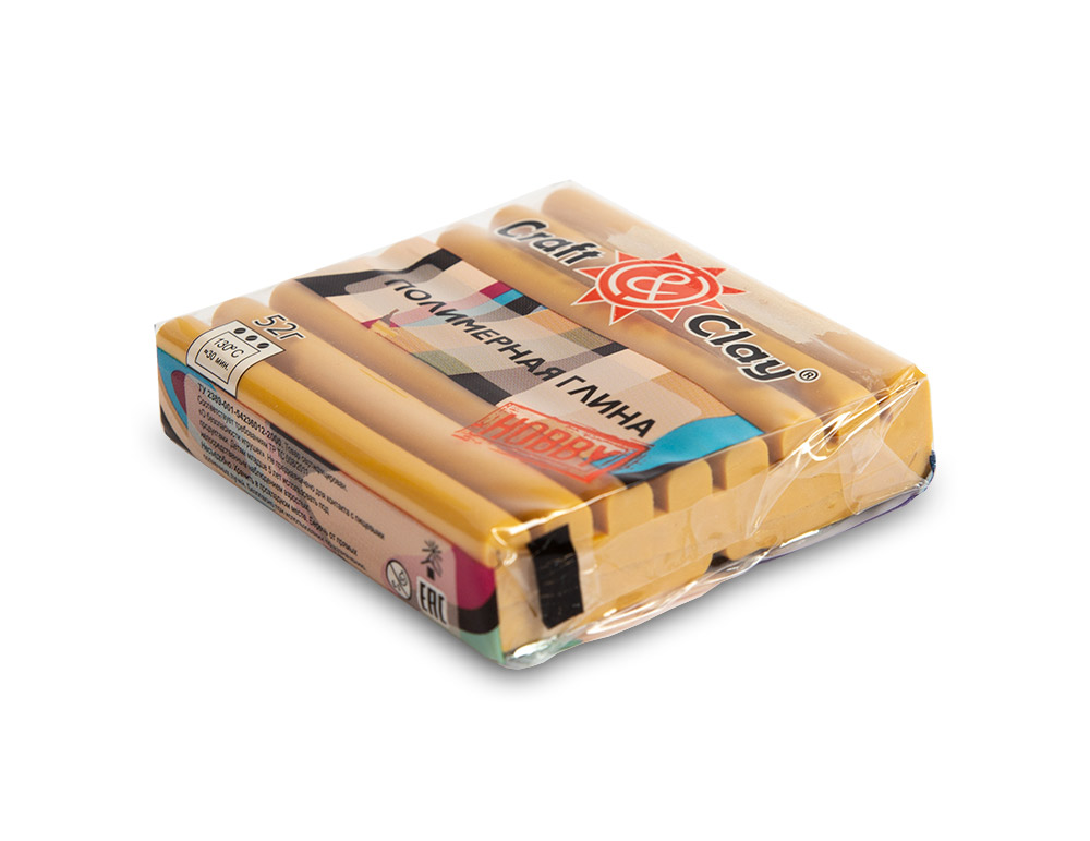 Полимерная глина CCH "Craft&Clay" (52гр) цв.1068 песочный пляж