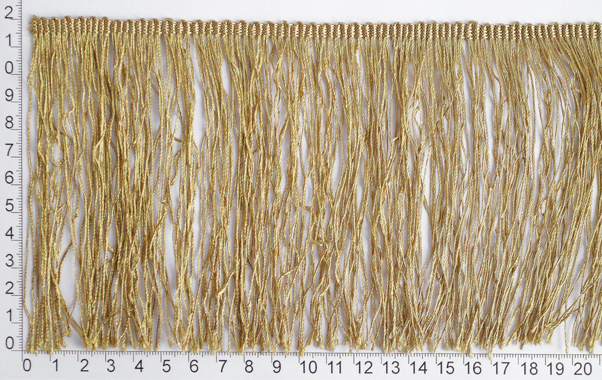 Бахрома  63мм 0390-0310 цв.828 горчичный