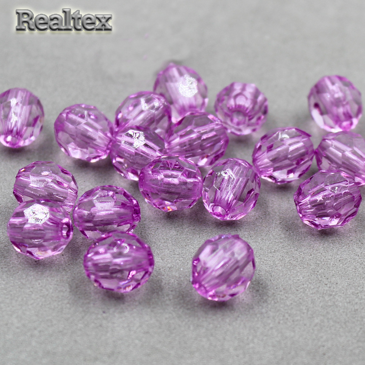 Бусины акриловые 3242 12мм (100гр) цв.06 сиреневый 