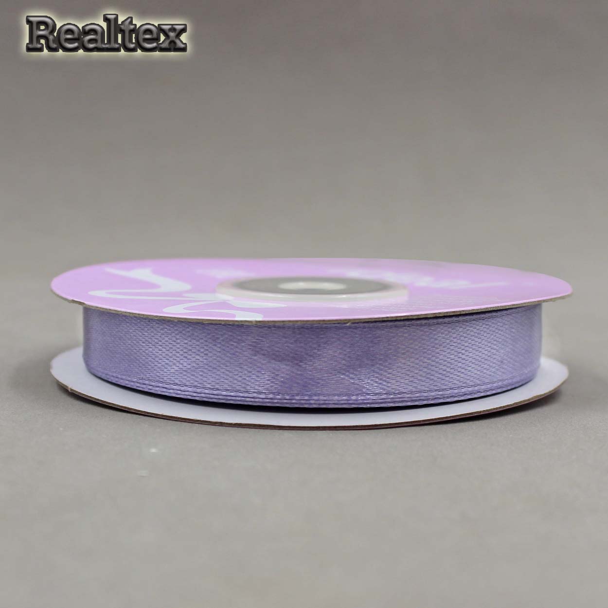 Лента атласная 12мм Realtex (27,4м) цв.4435 сиреневый