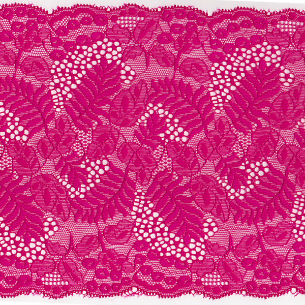 Кружево стрейч 180мм 8361 цв.яр.розовый