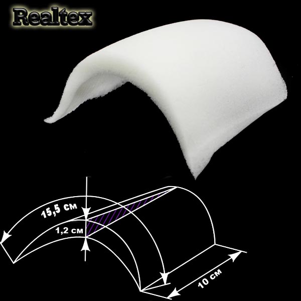 Заготовка подплечник Вт-12 (25пар) цв.белый