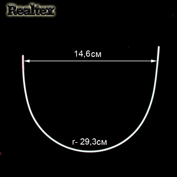 Косточки корсажные Realtex №36С металл крашенный (29,3х14,6см) (10пар)