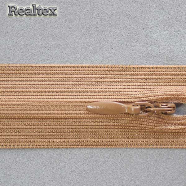  Молния потайная Т.3 20см цв.280 св.коричневый