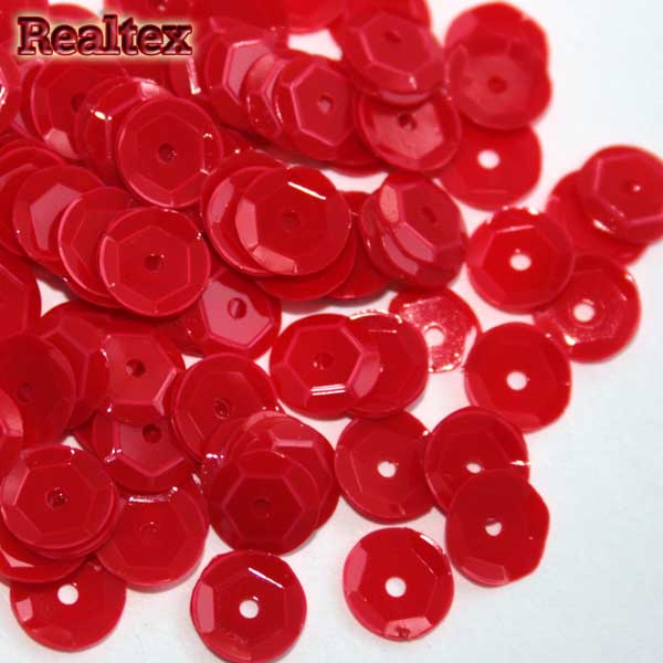 Пайетки "Астра" (10гр) "граненые" 6мм цв.60 красный матовый