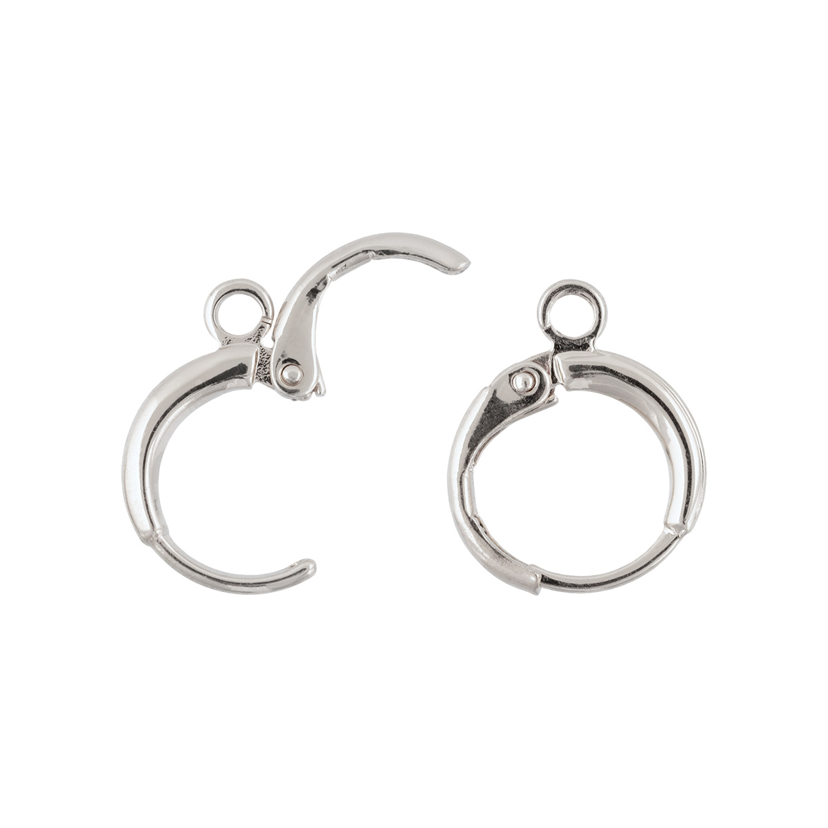 Швензы для серег "Zlatka" FMK-H08 (2шт) цв.серебро