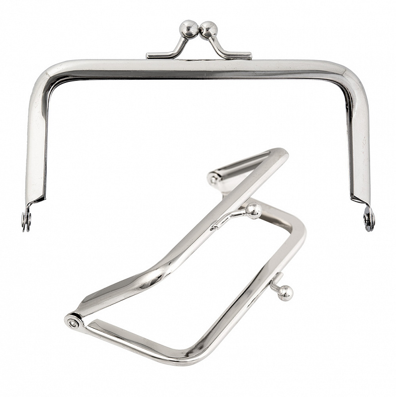 Фермуар для сумок 105мм "Прямоугольник" TBY.107947 цв.никель