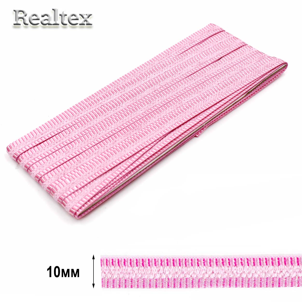 Тесьма KTA/Ф 026 10мм (9м) цв.розовый